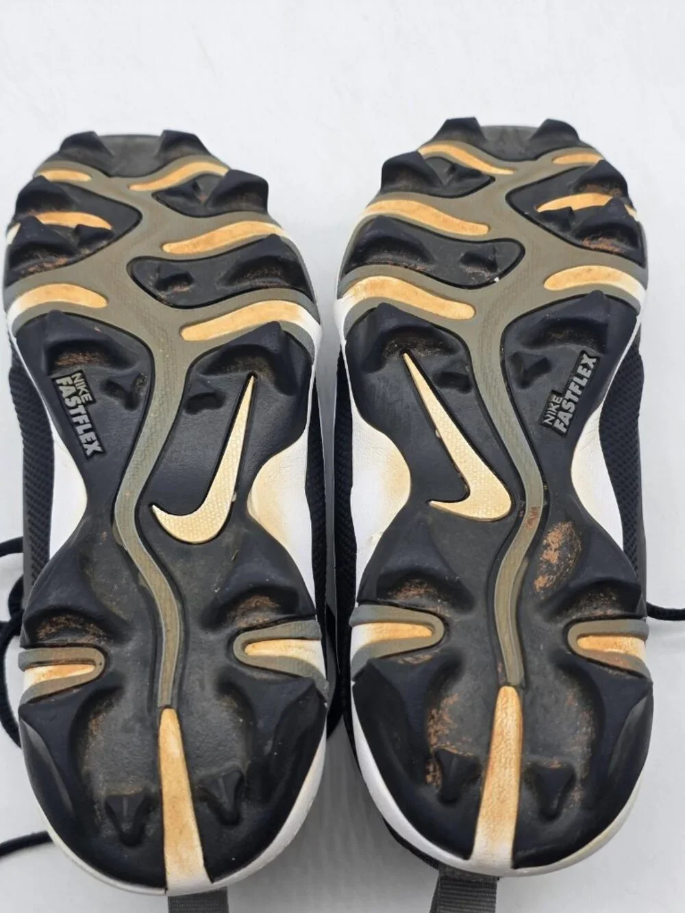 Nike Trout Fastflex Shoes Kids Size 3Y Black Baseball Cleats FB9731-001 Stains